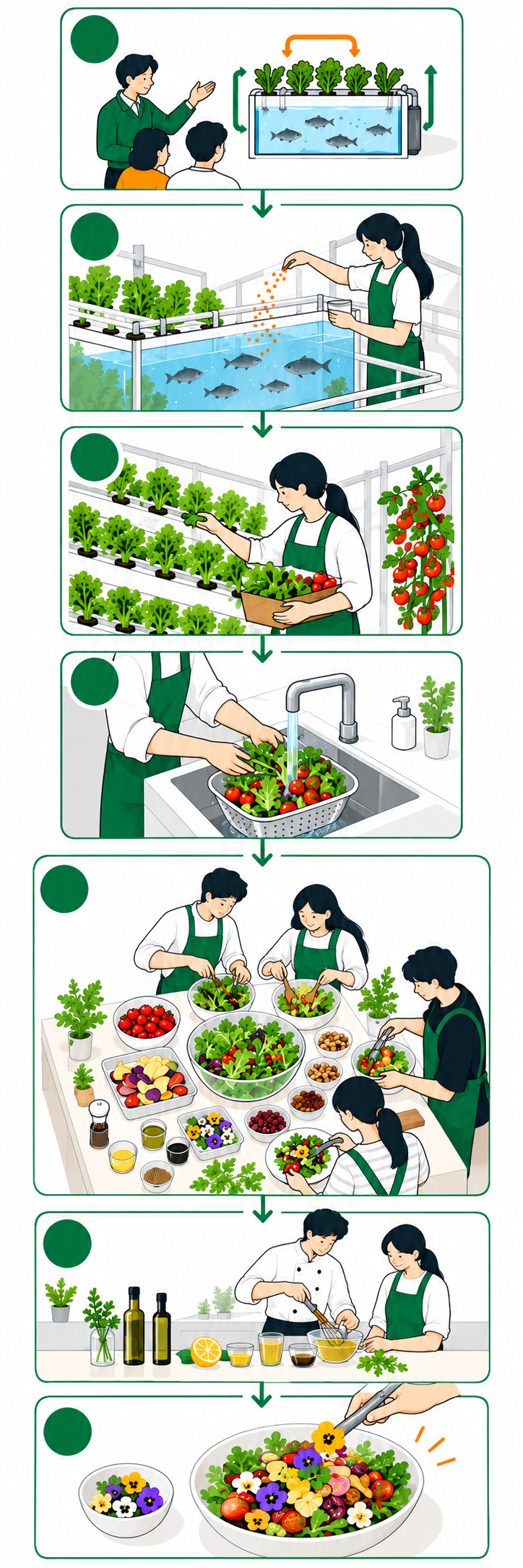 Illustration: Learn how aquaponics cycles